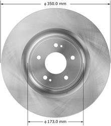 Bendix Brakes Global Brake Rotors for 2008-2011 LANCER - PRT6090