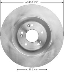 Bendix Brakes Global Brake Rotors PRT6095