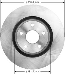 Bendix Brakes Global Brake Rotors for 2011-2024 DURANGO, 2011-2021 GRAND CHEROKEE, 2022 GRAND CHEROKEE WK - PRT6100
