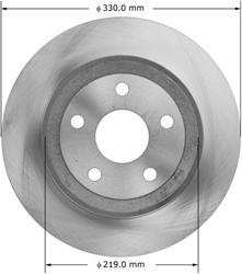 Bendix Brakes Global Brake Rotors for 2011-2020 DURANGO, GRAND CHEROKEE - PRT6103