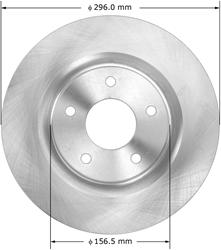 Bendix Brakes Global Brake Rotors for 2011-2017 JUKE, 2017-2019 SENTRA - PRT6105