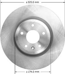 Bendix Brakes Global Brake Rotors PRT6124