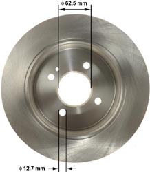 Bendix Brakes Global Brake Rotors for 2012-2022 ACCENT, RIO - PRT6147