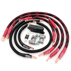 Big7Kits Battery Cable Kits for 1999-2006 TJ, WRANGLER - JTJL-40-2G-RBR
