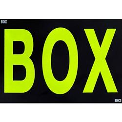 BG Racing Pit Boards BGR262Y-BOX