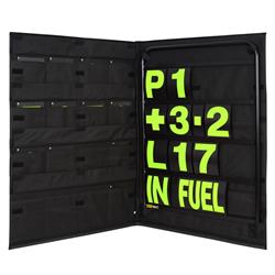 B-G Racing Standard Aluminum Pit Boards BGR260BLA-Y