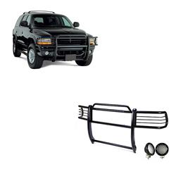 Black Horse Off-Road Modular Grille Guards for 1997-2004 DAKOTA - 17BH23MA-PLFB