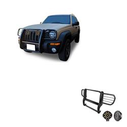 Black Horse Off-Road Modular Grille Guards for 2002-2007 LIBERTY - 17EH26MA-PLB