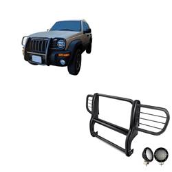 Black Horse Off-Road Modular Grille Guards for 2002-2007 LIBERTY - 17EH26MA-PLFB