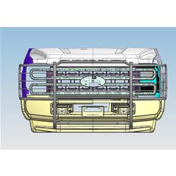 Black Horse Off-Road Modular Grille Guards 17FB29MA