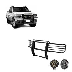 Black Horse Off-Road Modular Grille Guards for 2001-2003 EXPLORER SPORT, 2001-2005 EXPLORER SPORT TRAC - 17FJ24MA-PLB