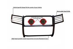 Black Horse Off-Road Modular Grille Guards for 2011-2015 EXPLORER - 17FJ28MA-PLR