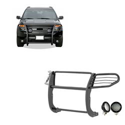 Black Horse Off-Road Modular Grille Guards for 2016-2019 EXPLORER - 17FJ30MA-PLFB