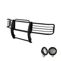 Black Horse Off-Road Modular Grille Guards for 1999-2002 EXPEDITION, 1999-2004 F-150 - 17FP26MA-PLFB
