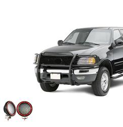 Black Horse Off-Road Modular Grille Guards for 1999-2002 EXPEDITION, 1999-2004 F-150, 1999-2007 F-250 SUPER DUTY - 17FP27MA-PLFR