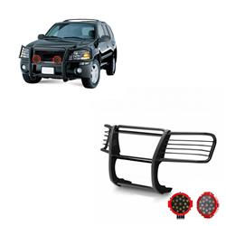 Black Horse Off-Road Modular Grille Guards for 2002-2009 ENVOY - 17GD26MA-PLR