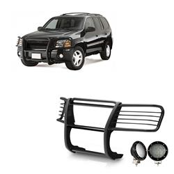 Black Horse Off-Road Modular Grille Guards for 2002-2006 ENVOY, ENVOY XL - 17GD26MA-PLFB