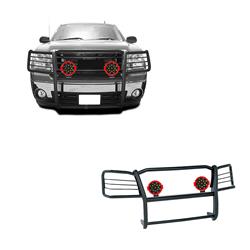 Black Horse Off-Road Modular Grille Guards for 2007-2013 SIERRA 1500 - 17GS10MA-PLR