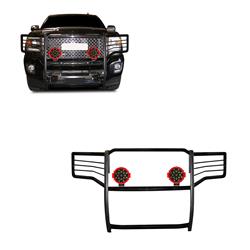 Black Horse Off-Road Modular Grille Guards for 2015-2018 SIERRA 2500 HD, SIERRA 3500 HD - 17GS14MA-PLR