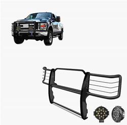 Black Horse Off-Road Modular Grille Guards for 2011-2014 SILVERADO 2500 HD, SILVERADO 3500 HD - 17GT26MA-PLB