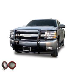 Black Horse Off-Road Modular Grille Guards for 2014-2018 SILVERADO 1500 - 17GT27MA-PLFR