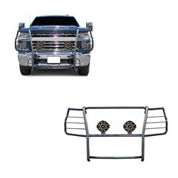 Black Horse Off-Road Modular Grille Guards for 2020-2021 SILVERADO 2500 HD, SILVERADO 3500 HD - 17GT30MA-PLB