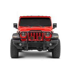 Black Horse Off-Road Modular Grille Guards for 2020-2021 GLADIATOR, 2018-2021 WRANGLER - 17JPJLMA-PLR