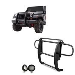 Black Horse Off-Road Modular Grille Guards for 2007-2018 WRANGLER - 17JPWRMA-PLFB