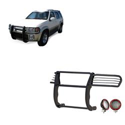 Black Horse Off-Road Modular Grille Guards for 1996-2004 PATHFINDER, 1997-2003 QX4 - 17NE23MA-PLFR