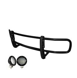 Black Horse Off-Road Modular Grille Guards for 2012-2021 NV1500, NV2500, NV3500 - 17NINVMA-PLFB