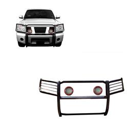 Black Horse Off-Road Modular Grille Guards for 2005-2015 ARMADA, 2004-2015 TITAN - 17NR26MA-PLFR