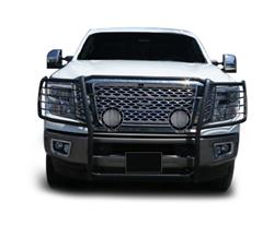 Black Horse Off Road Grille Guards 17NR27MA-PLFB