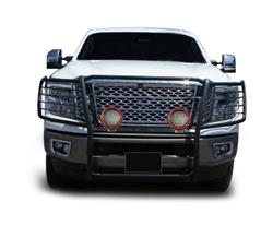Black Horse Off Road Grille Guards 17NR27MA-PLFR
