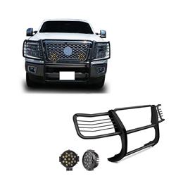 Black Horse Off-Road Modular Grille Guards for 2016-2021 TITAN XD - 17NR28MA-PLB