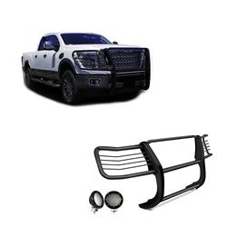 Black Horse Off-Road Modular Grille Guards for 2016-2023 TITAN XD - 17NR28MA-PLFB