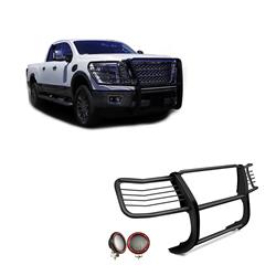 Black Horse Off-Road Modular Grille Guards for 2016-2023 TITAN XD - 17NR28MA-PLFR