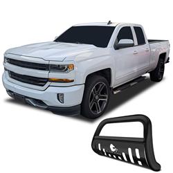 Black Horse Off-Road Bull Bars for 2019-2020 SIERRA 1500, SILVERADO 1500 - BB037415A-SP