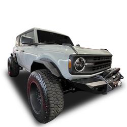 Black Horse Off-Road Heavy-Duty Sheet Metal Fender Flares for 2021-2023 BRONCO - FF-FBFR22HD