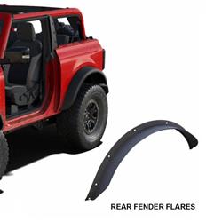 Black Horse Off-Road Heavy-Duty Sheet Metal Fender Flares for 2021-2023 BRONCO - FF-FBR22