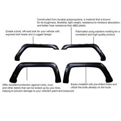 Black Horse Off Road Fender Flares FPSSI16