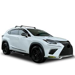 Black Horse Off-Road Peerless Running Boards for 2015-2017 NX200T, 2018-2020 NX300, 2015-2020 NX300H - PR-LXNXBK