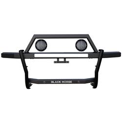 Black Horse Off-Road Rambler Grille Guards for 2019-2022 SILVERADO 1500, 2019 SILVERADO 1500 LD, 2022 SILVERADO 1500 LTD - RAG101-PLFB