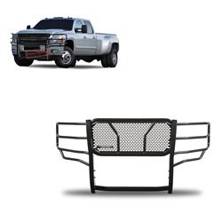 Black Horse Off-Road Rugged Heavy-Duty Grille Guards for 2011-2014 SILVERADO 2500 HD, SILVERADO 3500 HD - RU-CHSI11-B