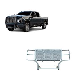 Black Horse Off-Road Rugged Heavy-Duty Grille Guards for 2021 SILVERADO 2500 HD, SILVERADO 3500 HD - RU-CHSI30-B