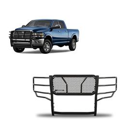 Black Horse Off-Road Rugged Heavy-Duty Grille Guards for 2011-2018 2500, 3500 - RU-DORA10-B
