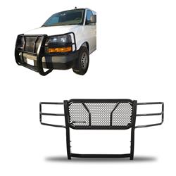 Black Horse Off-Road Rugged Heavy-Duty Grille Guards RU-GV02MA-B