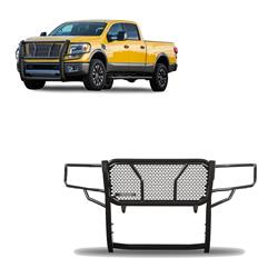 Black Horse Off-Road Rugged Heavy-Duty Grille Guards for 2021 TITAN XD - RU-NIXD16-B