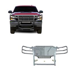 Black Horse Off-Road Rugged Heavy-Duty Grille Guards for 2007-2013 SILVERADO 1500 - RU-CHSI07-B-KIT