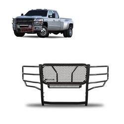 Black Horse Off-Road Rugged Heavy-Duty Grille Guards for 2011-2014 SILVERADO 2500 HD, SILVERADO 3500 HD - RU-CHSI11-B-KIT
