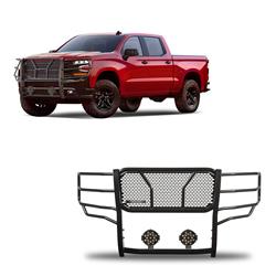 Black Horse Off Road Grille Guards RU-CHSI19-B-PLB